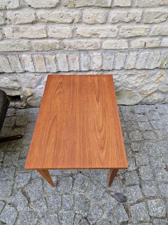 Vintažinis mid century tikmedžio staliukas - nuotraukos Nr. 11