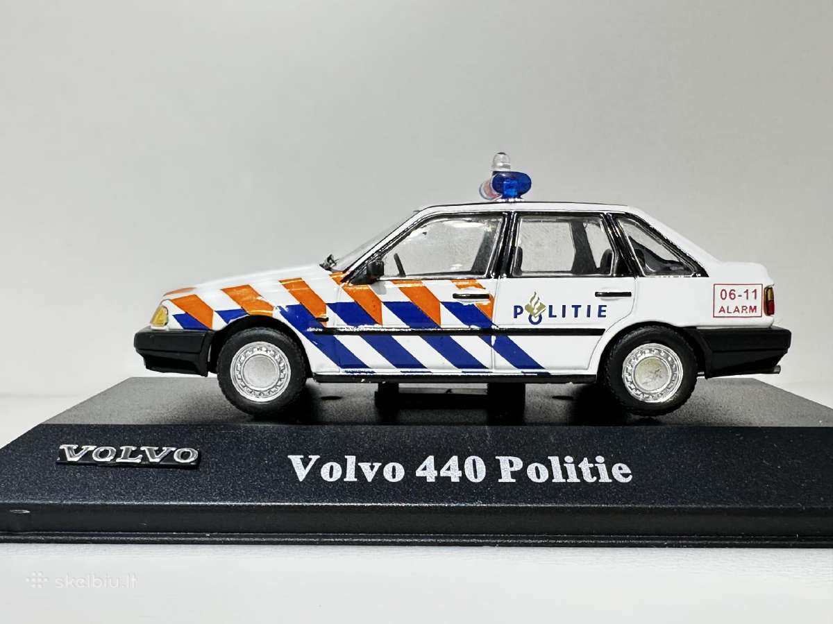 Volvo 440 1992 Politie Nl balta 1:43 Atlas - nuotraukos Nr. 3