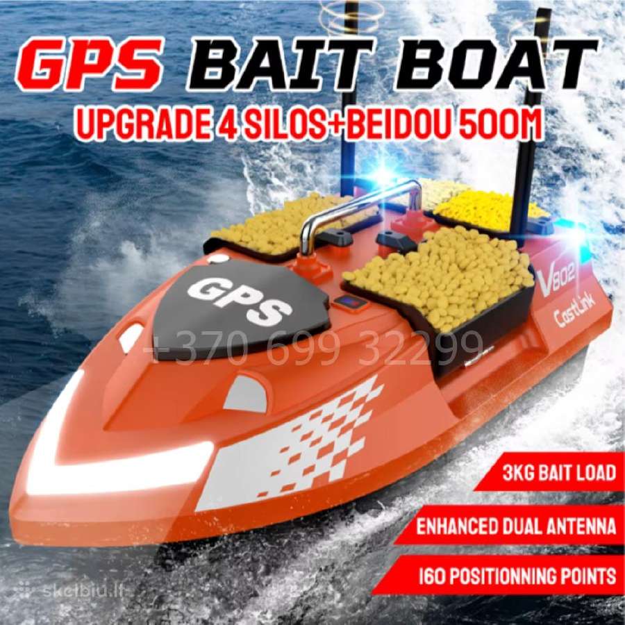 Flytec V802 Pro pašarų laivelis su GPS + Echolotas - nuotraukos Nr. 17