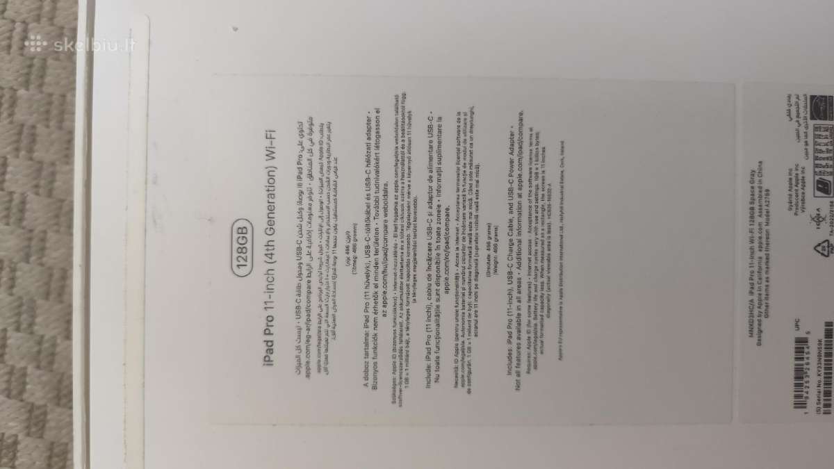 Apple iPad Pro 11" M2 (128 GB) + Apple Pencil 2 - nuotraukos Nr. 3