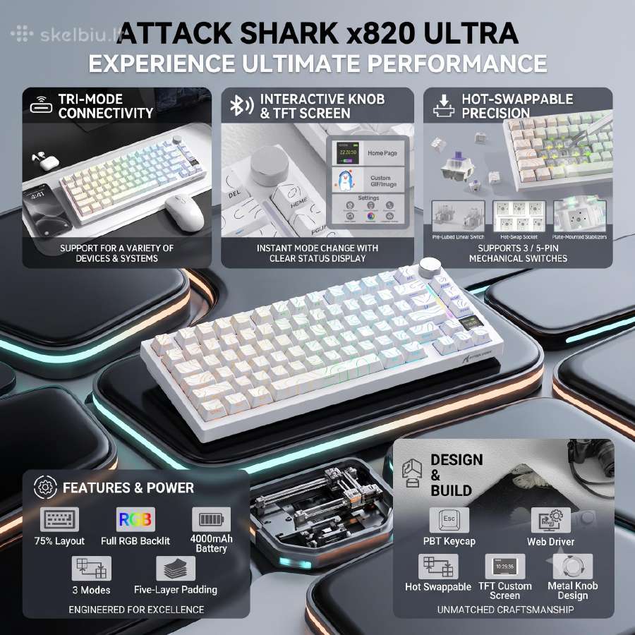 Attack Shark - x820 Ultra - nuotraukos Nr. 5