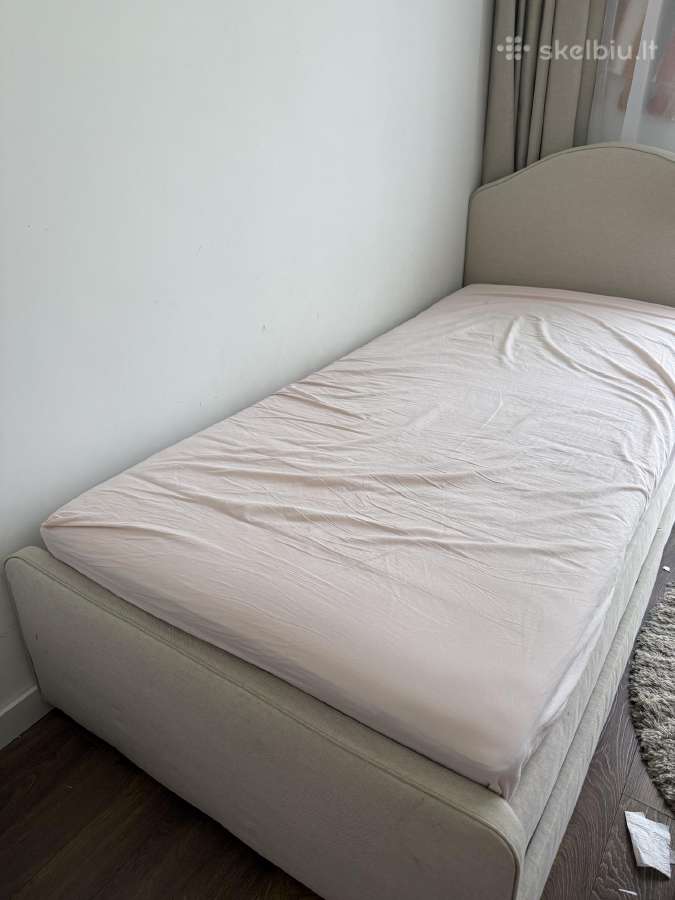 Viengulės lovos Ikea Hauga - nuotraukos Nr. 2