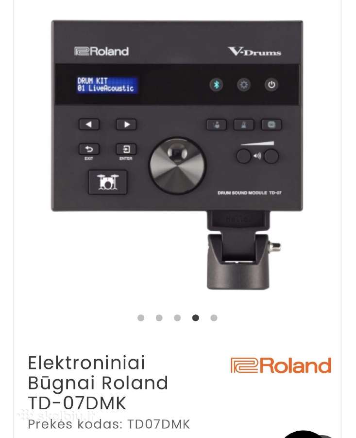 Elektroniniai Būgnai Roland Td-07dmk, Kolonėlė - nuotraukos Nr. 2
