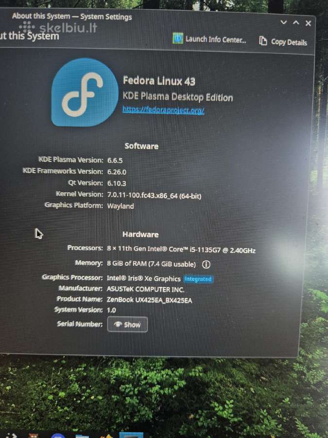 Asus Zenbook Ux425ea Bx425ea - nuotraukos Nr. 8
