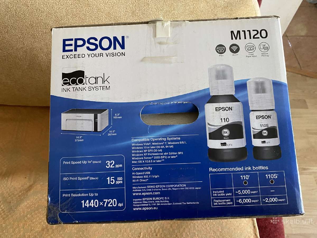 Epson M1120 B&w Printer - nuotraukos Nr. 6