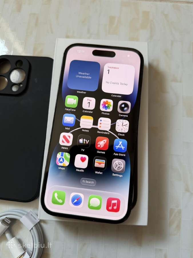iPhone 14 Pro 128gb Black - nuotraukos Nr. 3