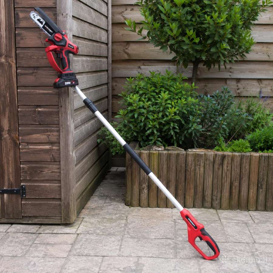 Teleskopinis mini grandininis pjūklas Worcraft 20v - nuotraukos Nr. 3