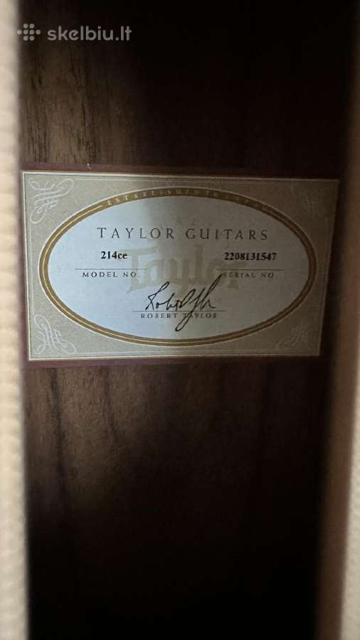 Taylor elektroakustinė gitara - nuotraukos Nr. 2