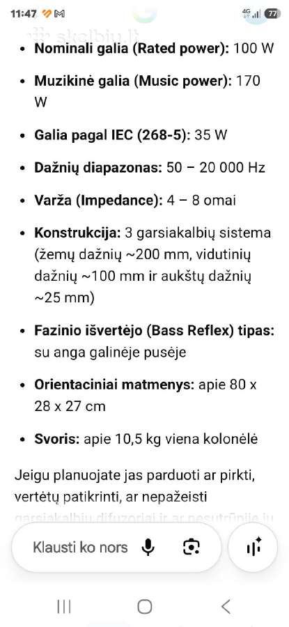 Garso kolonėlės Jamo Studio 170 - nuotraukos Nr. 5