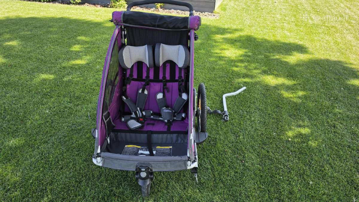 Dvivietė Qeridoo sportrex 2 dviračio priekaba. - nuotraukos Nr. 2