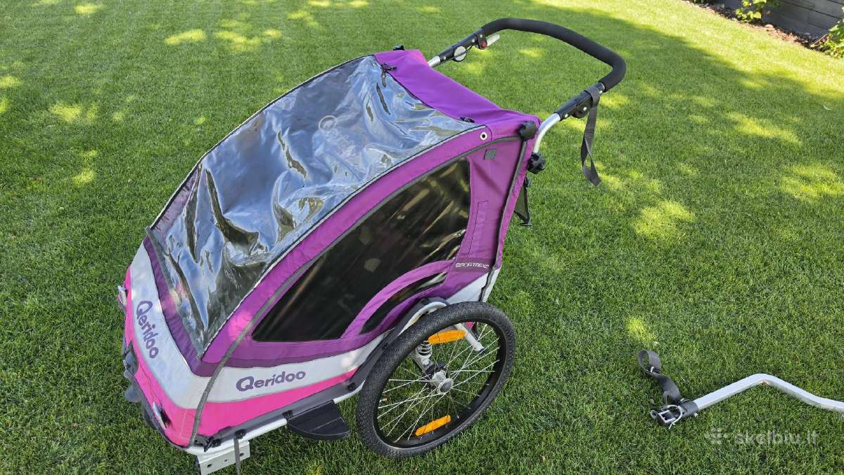 Dvivietė Qeridoo sportrex 2 dviračio priekaba. - nuotraukos Nr. 5