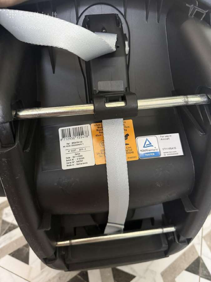 Maxi Cosi kedute su Isofix sistema - nuotraukos Nr. 4