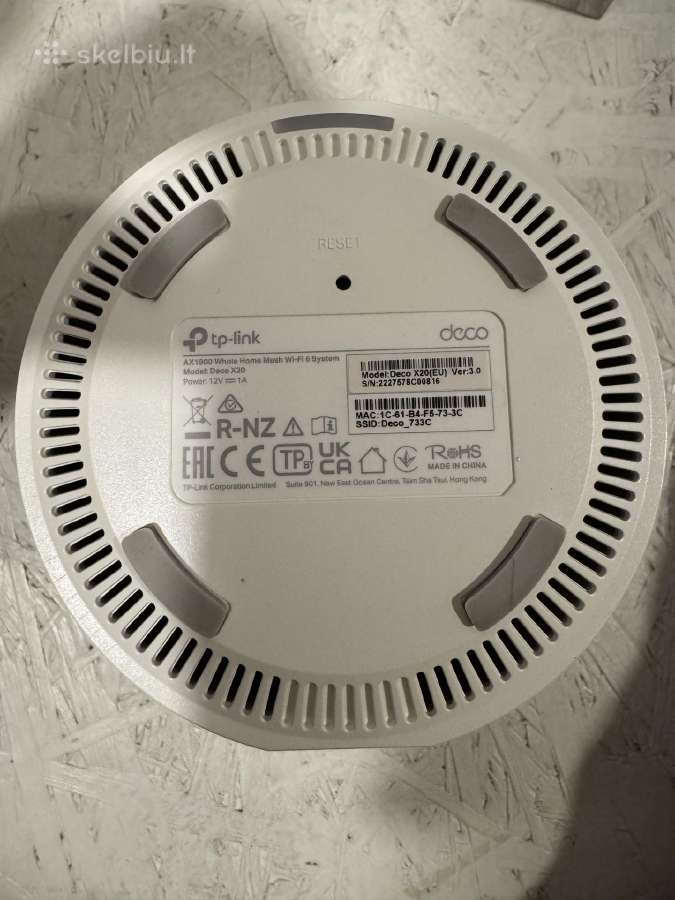 Parduodu Tp-link Deco X20 3 vnt - nuotraukos Nr. 2