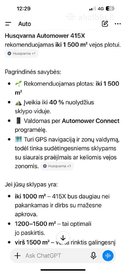 Husqvarna automower 415x - nuotraukos Nr. 4