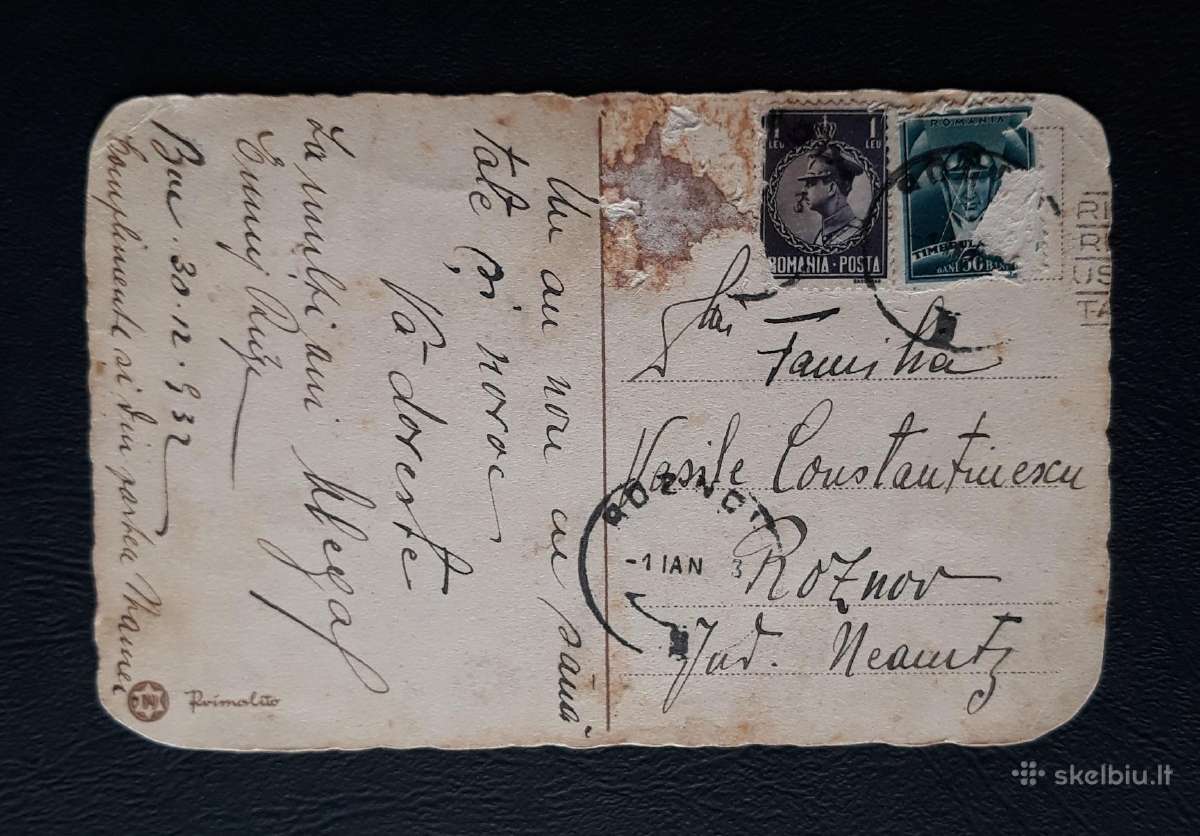 Senovinė Rumunija Naujametinė 1932m - nuotraukos Nr. 2