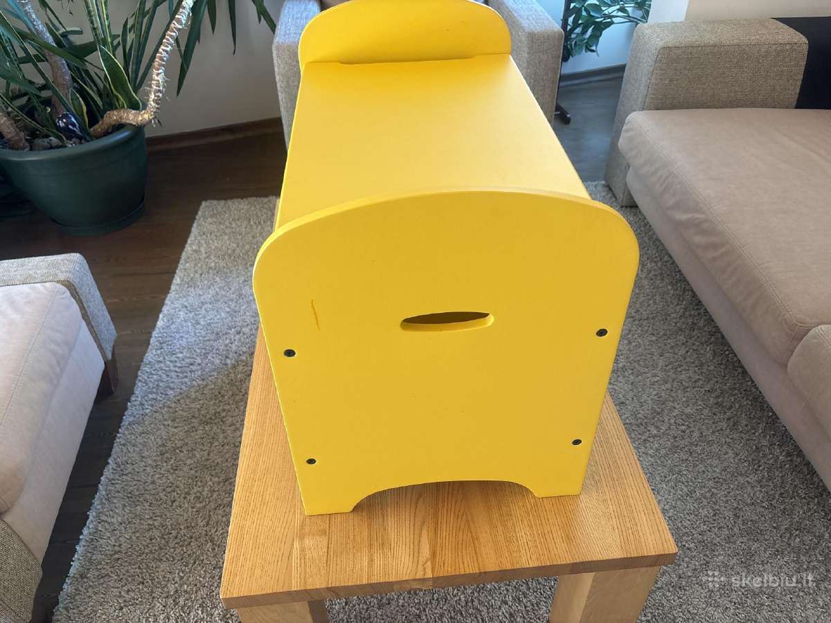 Ikea Trogen geltonas suoliukas / žaislų dėžė - nuotraukos Nr. 4