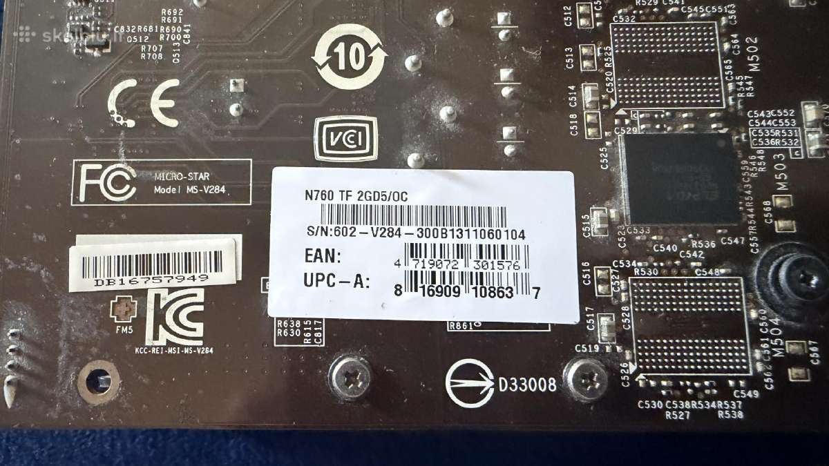 Msi Geforce Gtx 760 Twin Frozr 2gb - nuotraukos Nr. 3