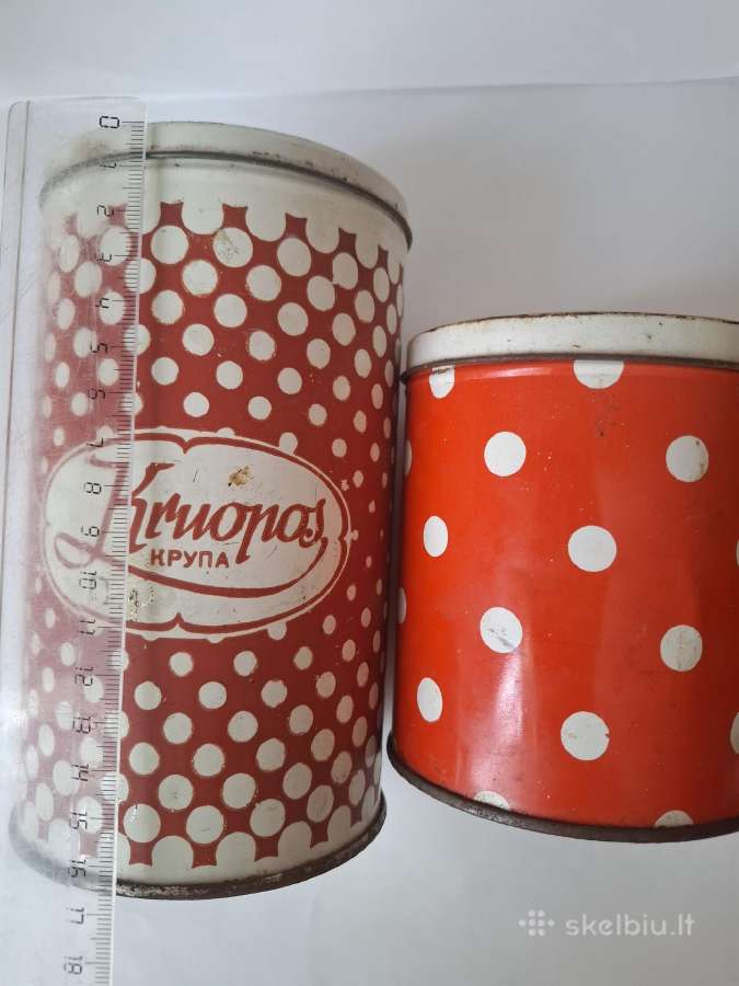 Vintažinės skardinės - nuotraukos Nr. 2