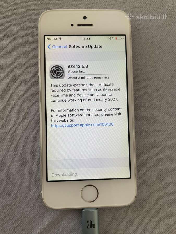 iPhone 5S 16gb white - nuotraukos Nr. 11