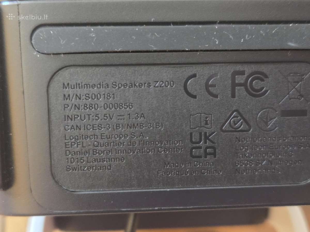 Logitech Z200 multimedijos kompiuterinės kolonėlės - nuotraukos Nr. 4