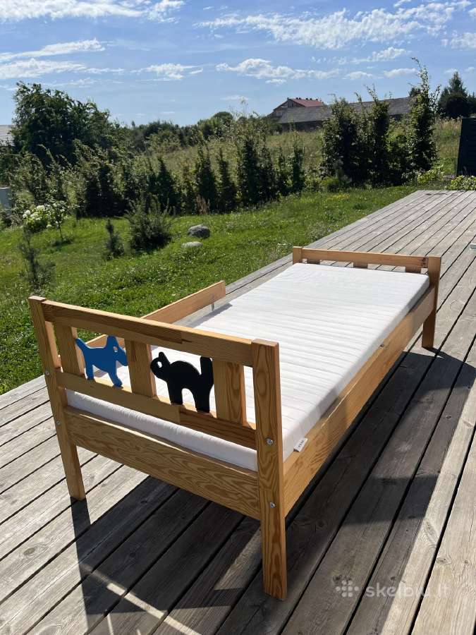 Tikro medžio vaikiška Ikea lova - nuotraukos Nr. 3