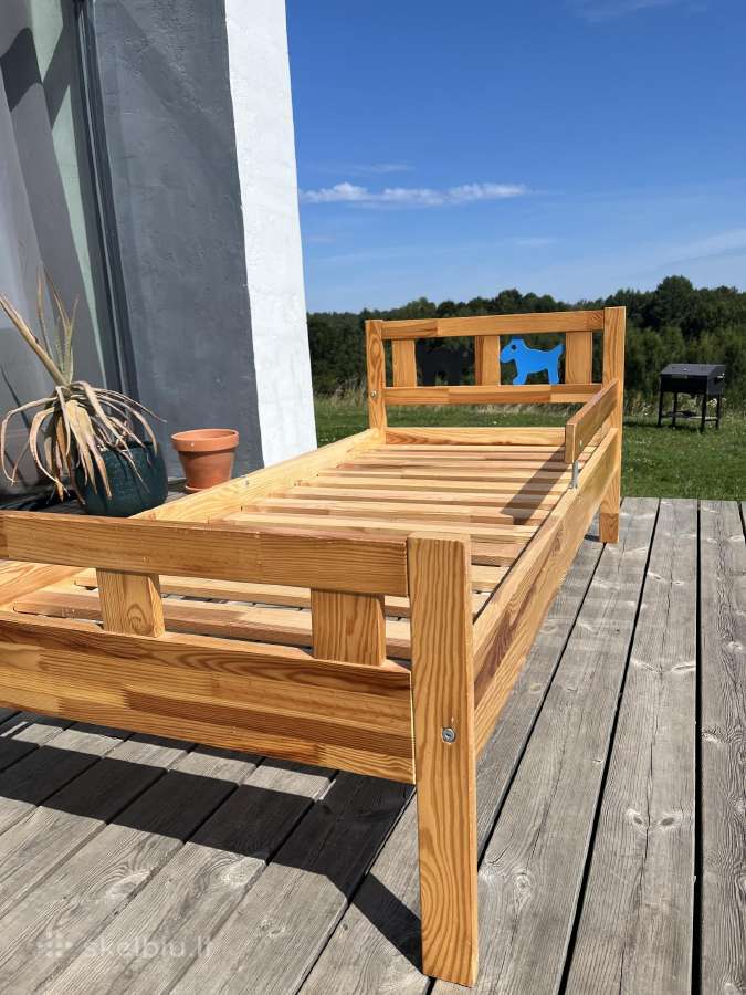 Tikro medžio vaikiška Ikea lova - nuotraukos Nr. 7