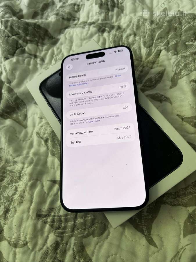 iPhone 15 pro max 256gb tvarkingas - nuotraukos Nr. 6