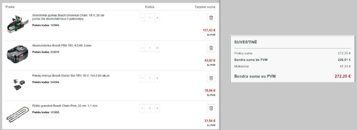 Bosch akumuliatorinis grandininis pjūklas - nuotraukos Nr. 9