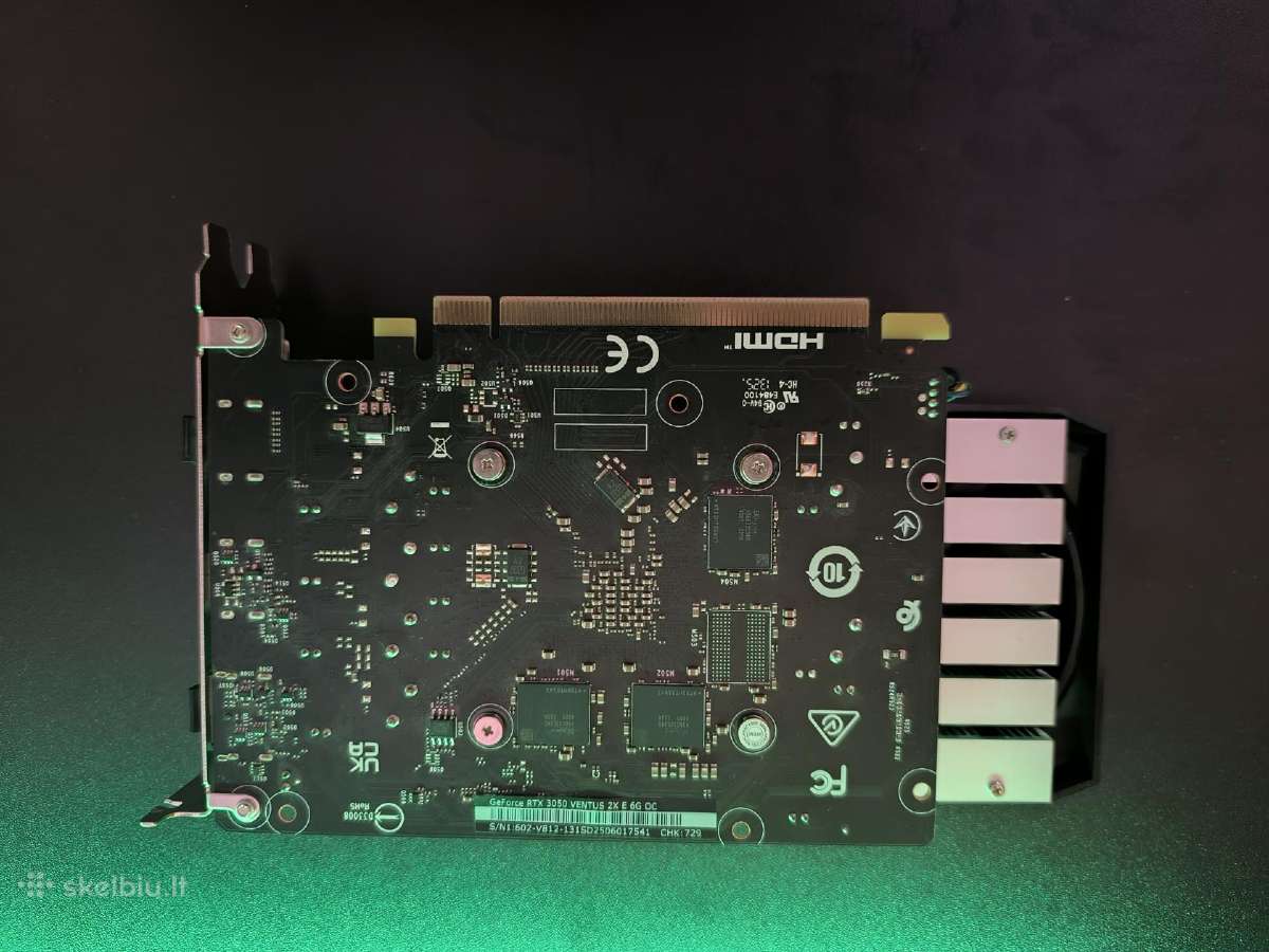 Rtx 3050 6gb vaizdo plokste - nuotraukos Nr. 3