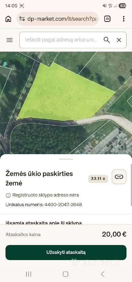 Žemės ūkio paskirties sklypas Jonavos raj. - nuotraukos Nr. 2
