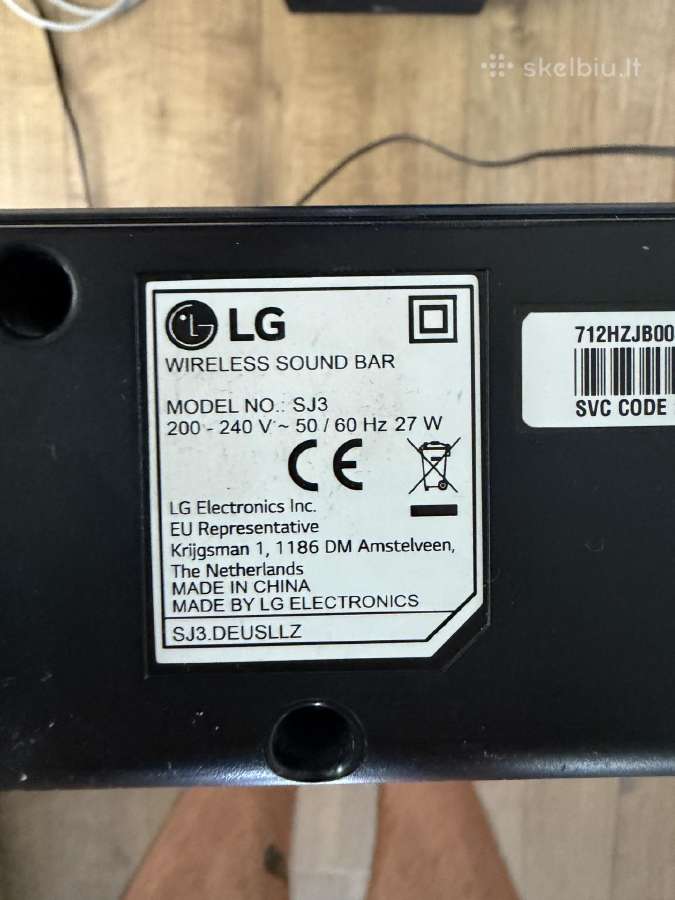 LG Sj3 300w 2.1 soundbaras - nuotraukos Nr. 4