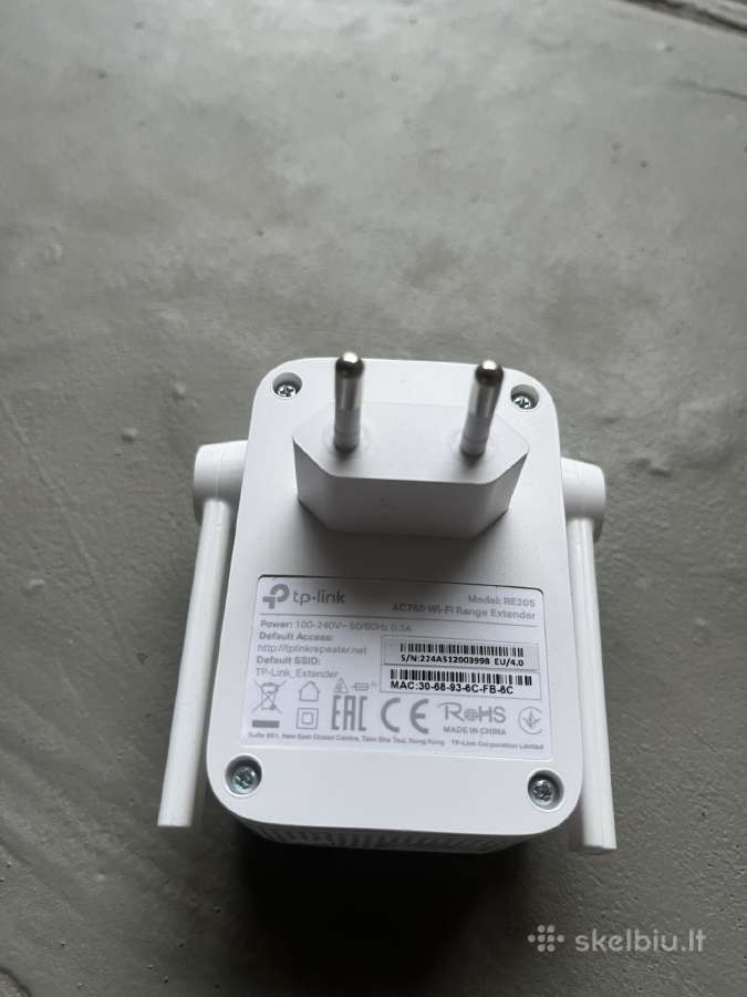 Tp-link WiFi signalo stiprintuvas / kartotuvas - nuotraukos Nr. 2