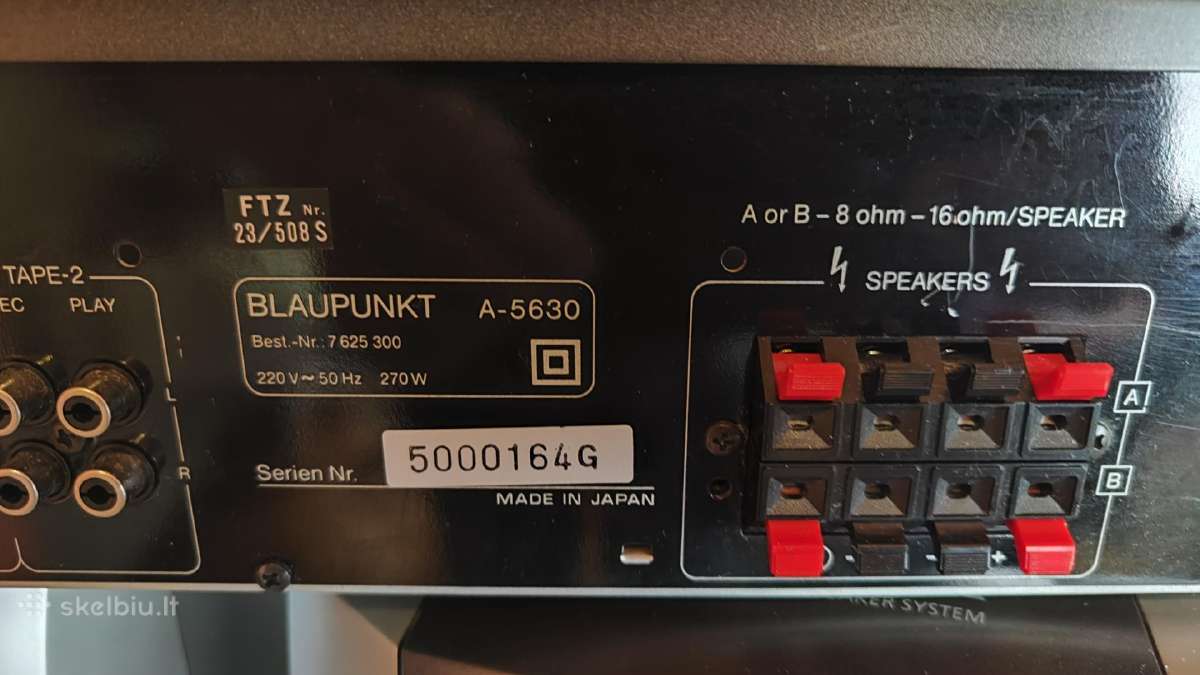 Vintažinis Blaupunkt stiprintuvas - nuotraukos Nr. 3
