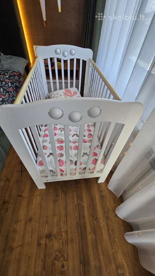 Yappykids lovytė 1200x600mm su čiužiniu - nuotraukos Nr. 4