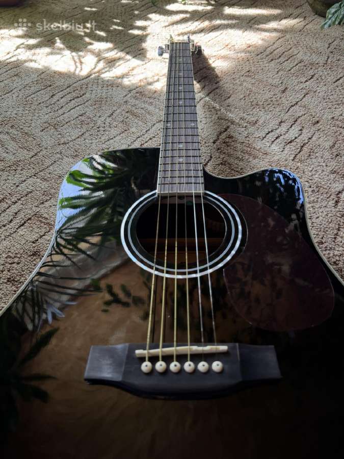 Harley Benton D-120ce Bk elektroakustinė gitara - nuotraukos Nr. 2