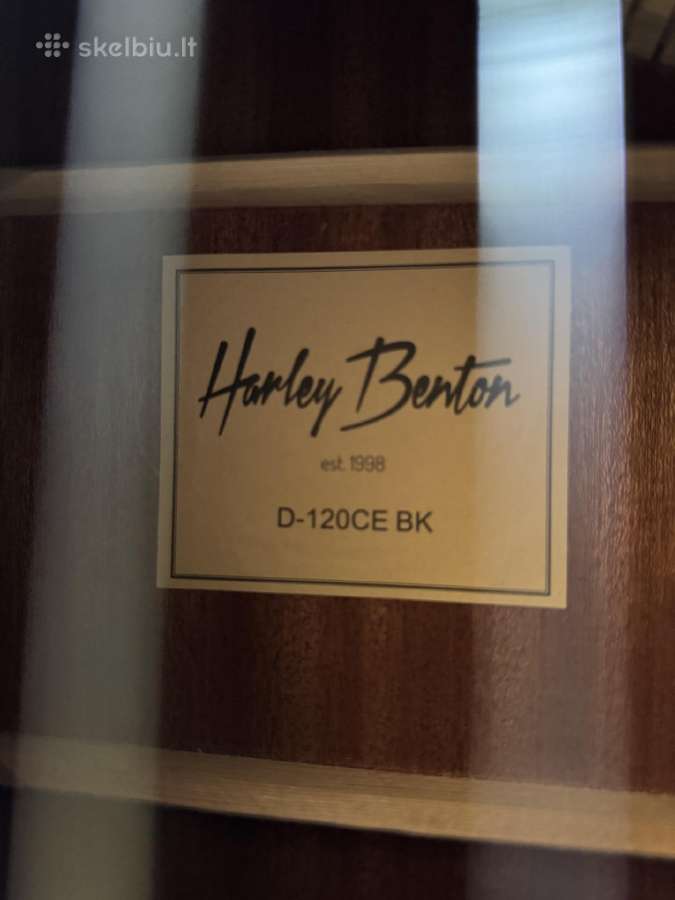 Harley Benton D-120ce Bk elektroakustinė gitara - nuotraukos Nr. 7