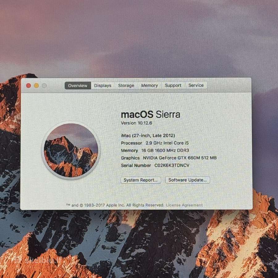 iMac 27 Late 2012 - nuotraukos Nr. 10