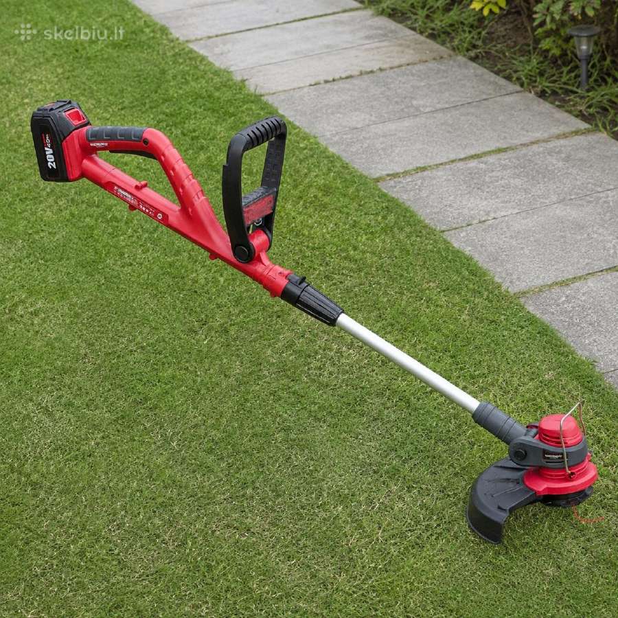 Akumuliatorinis trimeris Worcraft 20v su akumuliat - nuotraukos Nr. 2