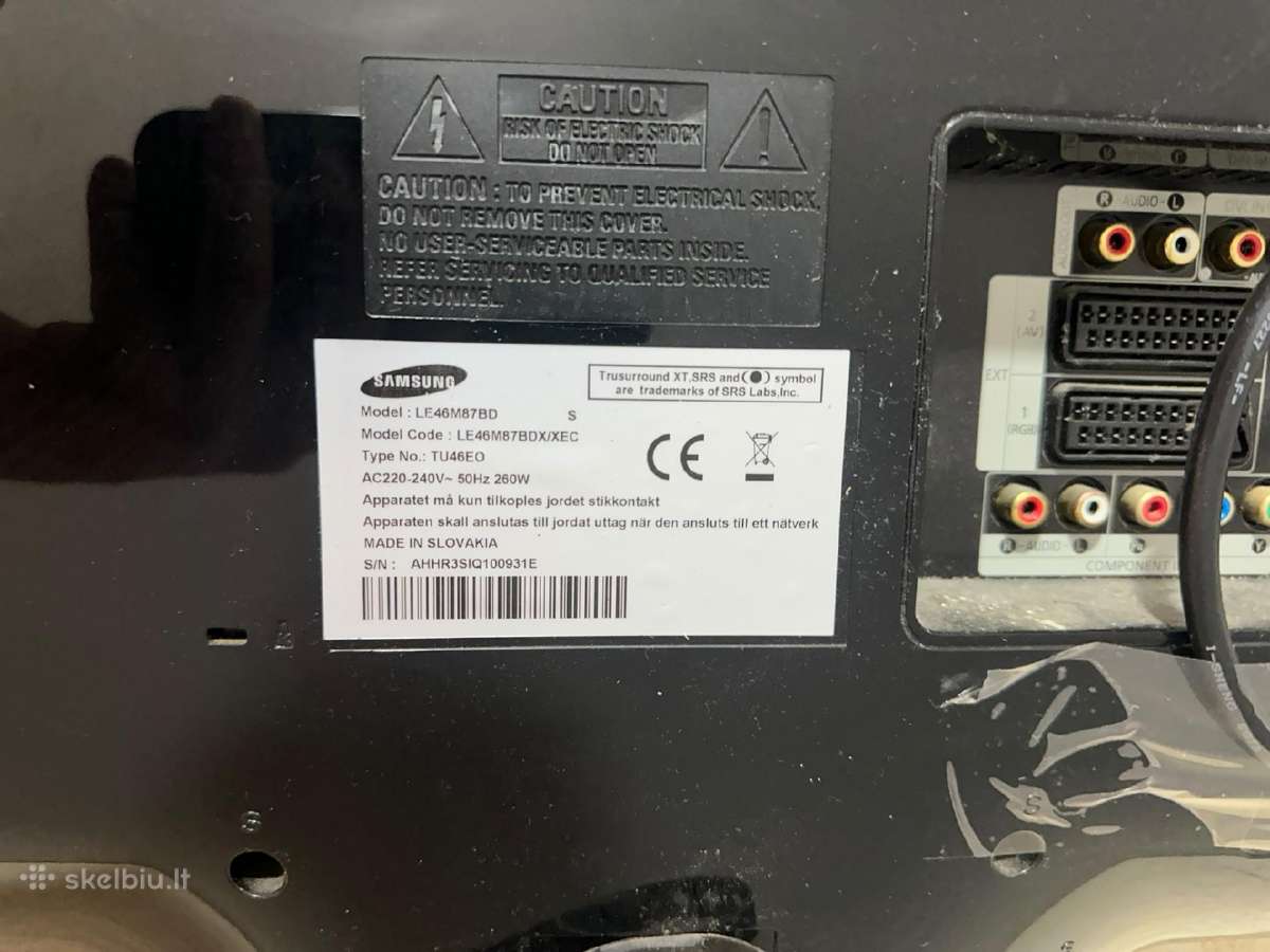 Samsung televizorius Le46m87bd 116cm - nuotraukos Nr. 2