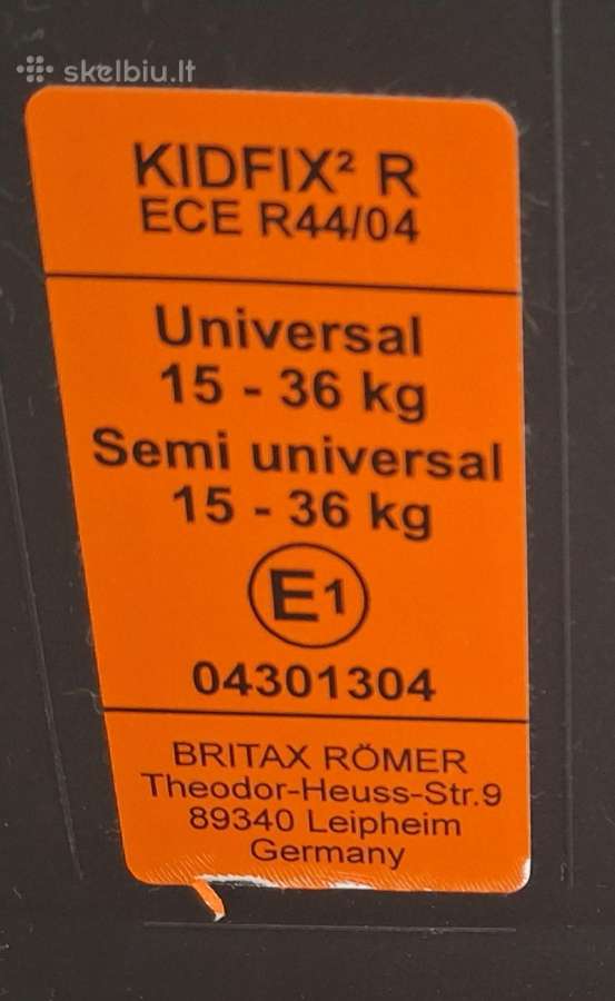 Britax romer kidfix2r universal kėdutė - nuotraukos Nr. 4