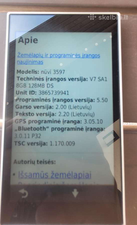 Garmin nuvi 3597lm, 3490lm, 205 - nuotraukos Nr. 6