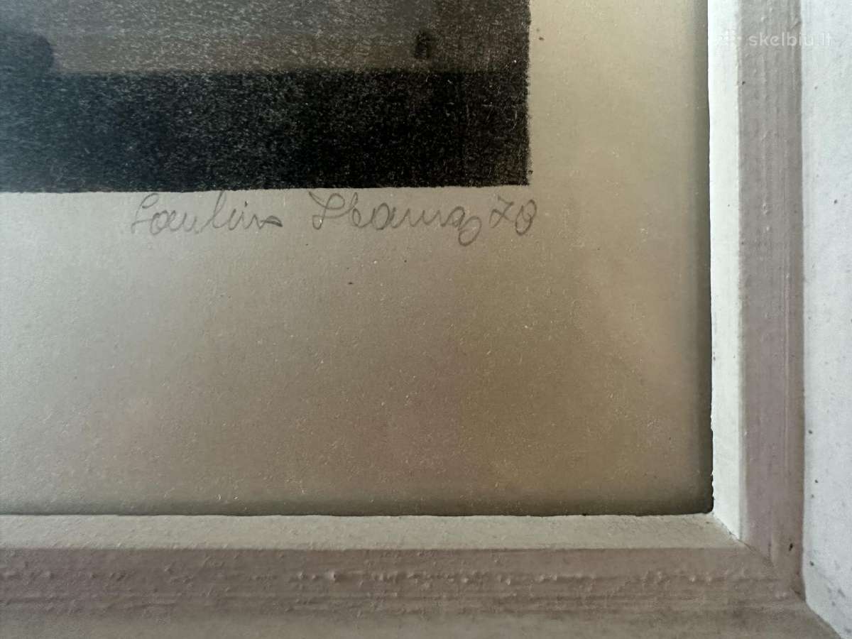 Originali Saulios Ikamo litografija - nuotraukos Nr. 2