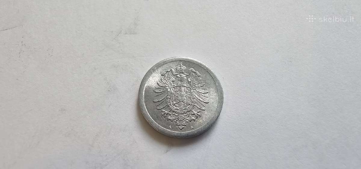 1917 1 feningas Unc , reta - nuotraukos Nr. 2