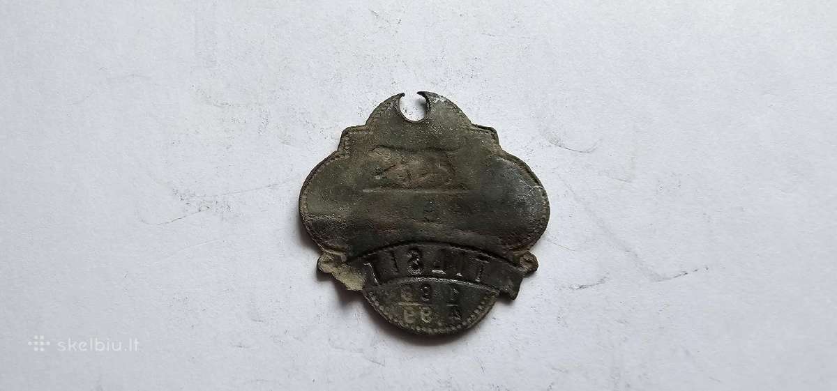 1898 Carinis suns zetonas Tilsit - nuotraukos Nr. 2