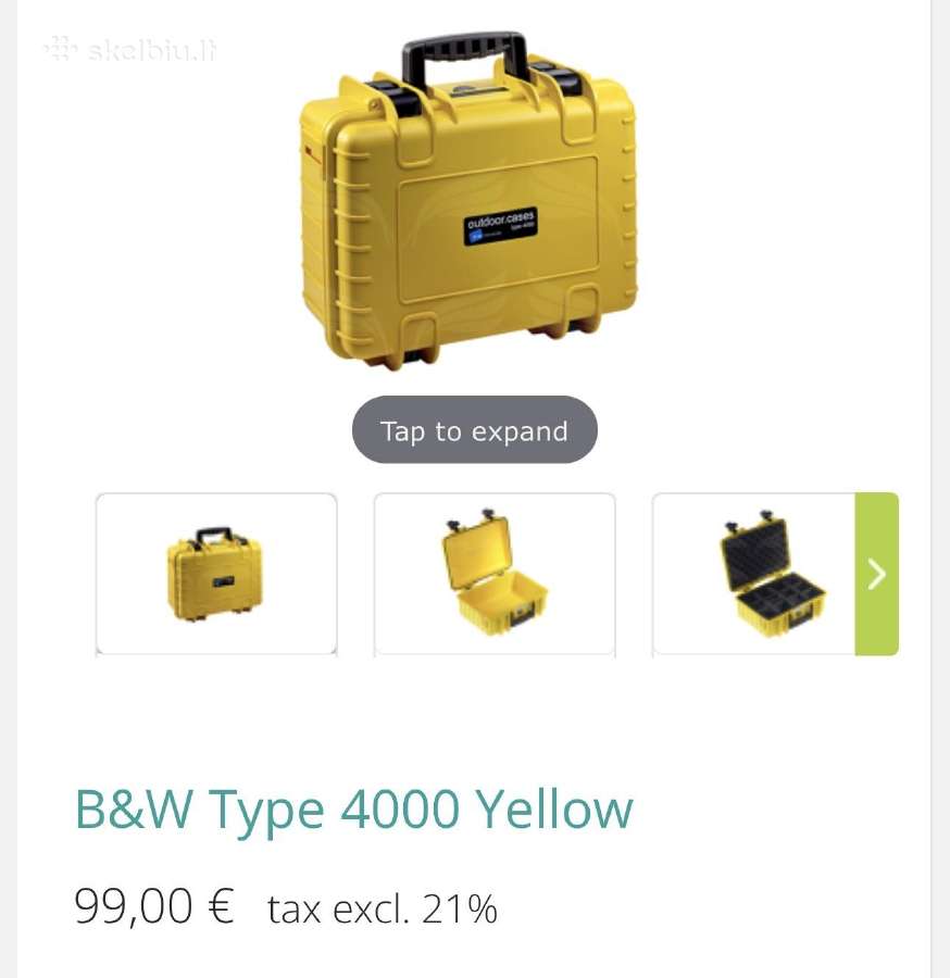 B&w lagaminas Type 4000 Yellow - nuotraukos Nr. 6