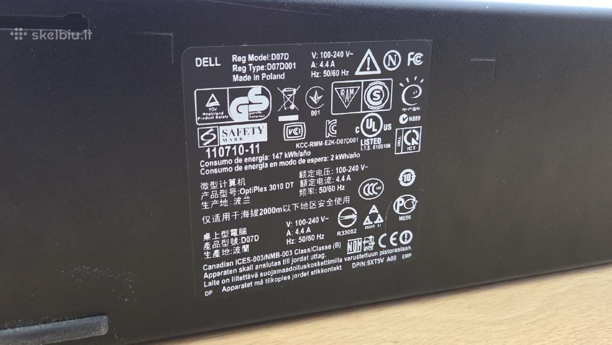 Modifikuotas Dell - Gtx 1050, SSD+HDD, 16gb RAM - nuotraukos Nr. 5