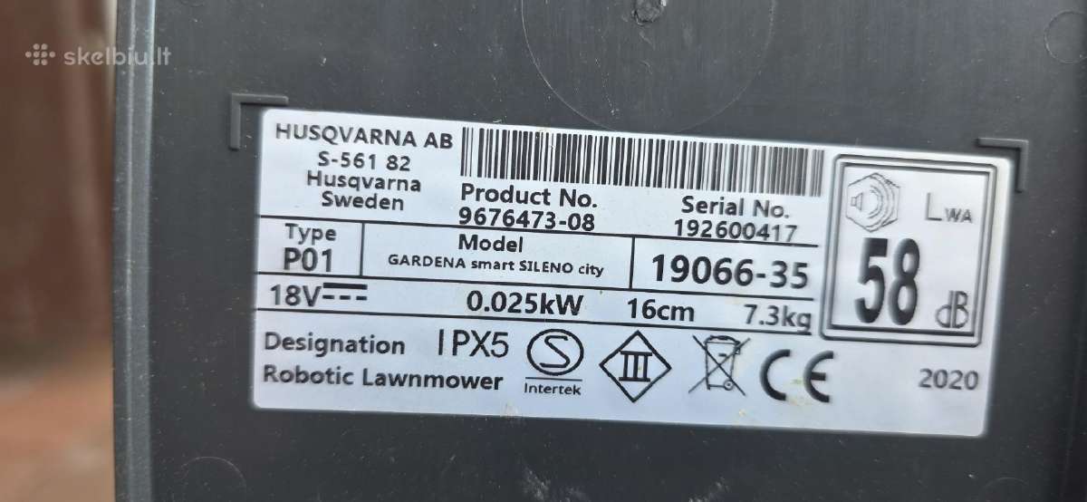 Vejos robotas gardena smart sileno city 500 - nuotraukos Nr. 8