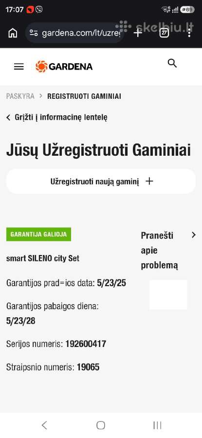 Vejos robotas gardena smart sileno city 500 - nuotraukos Nr. 9