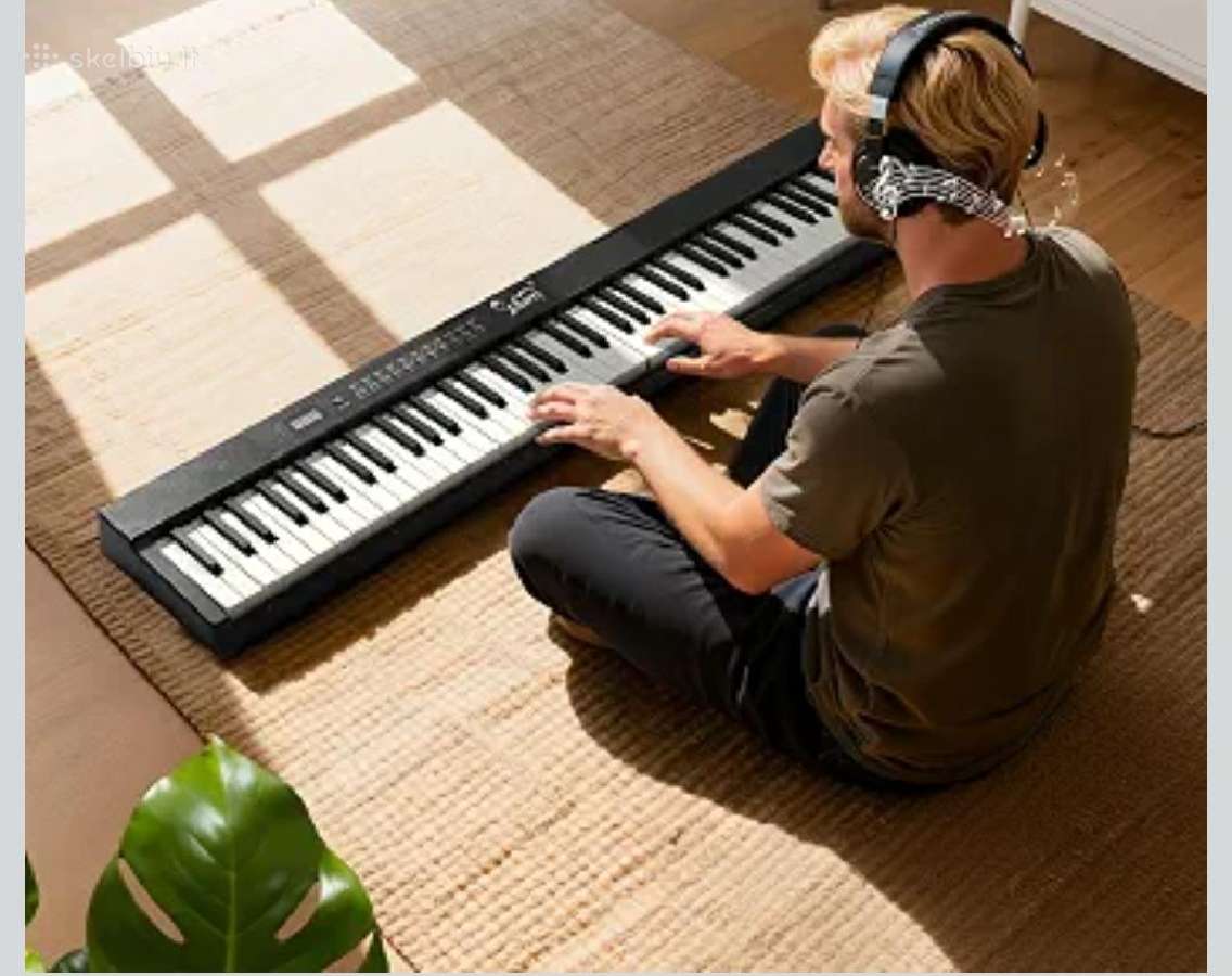 Sulankstomas 88 klavišų pianinas Glary - nuotraukos Nr. 3