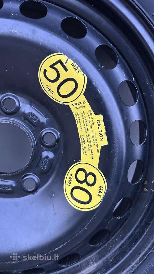 Atsarginis ratas r16, 5x108, 63,4 - nuotraukos Nr. 4